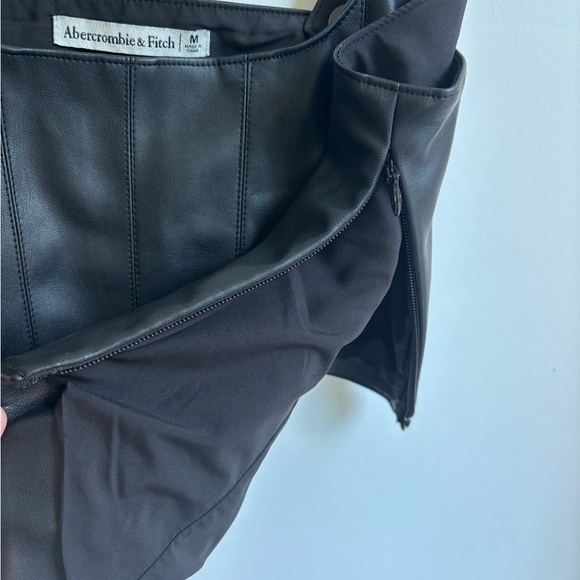 Abercrombie & Fitch Faux Leather Corset Tank Top - Picture 8 of 11